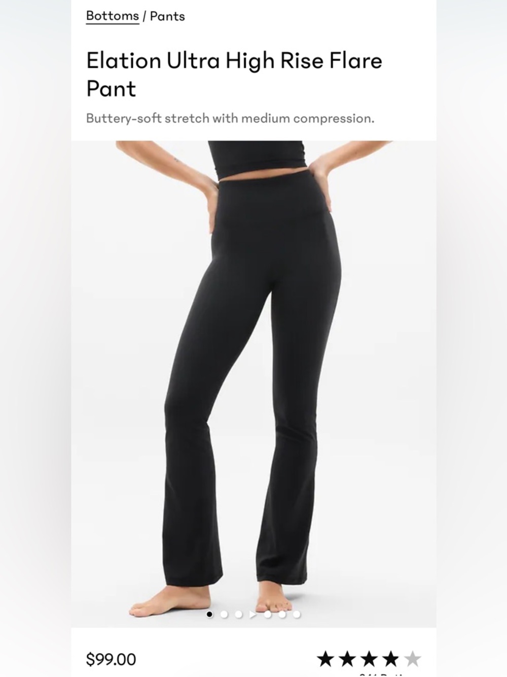 Athleta Elation Ultra High-Rise Flare Pants in Black